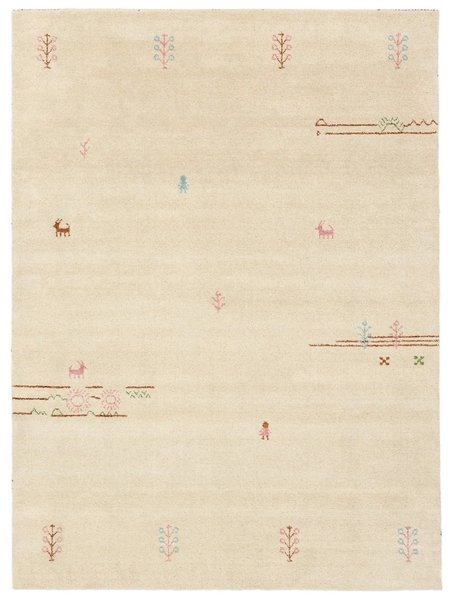 200x300 см, Индия, Габбе, Wool, бежевый