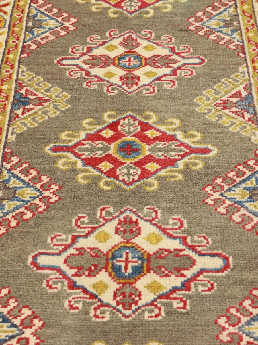 65x183 см, Афганистан, Казак, Wool, коричневый — вид 4