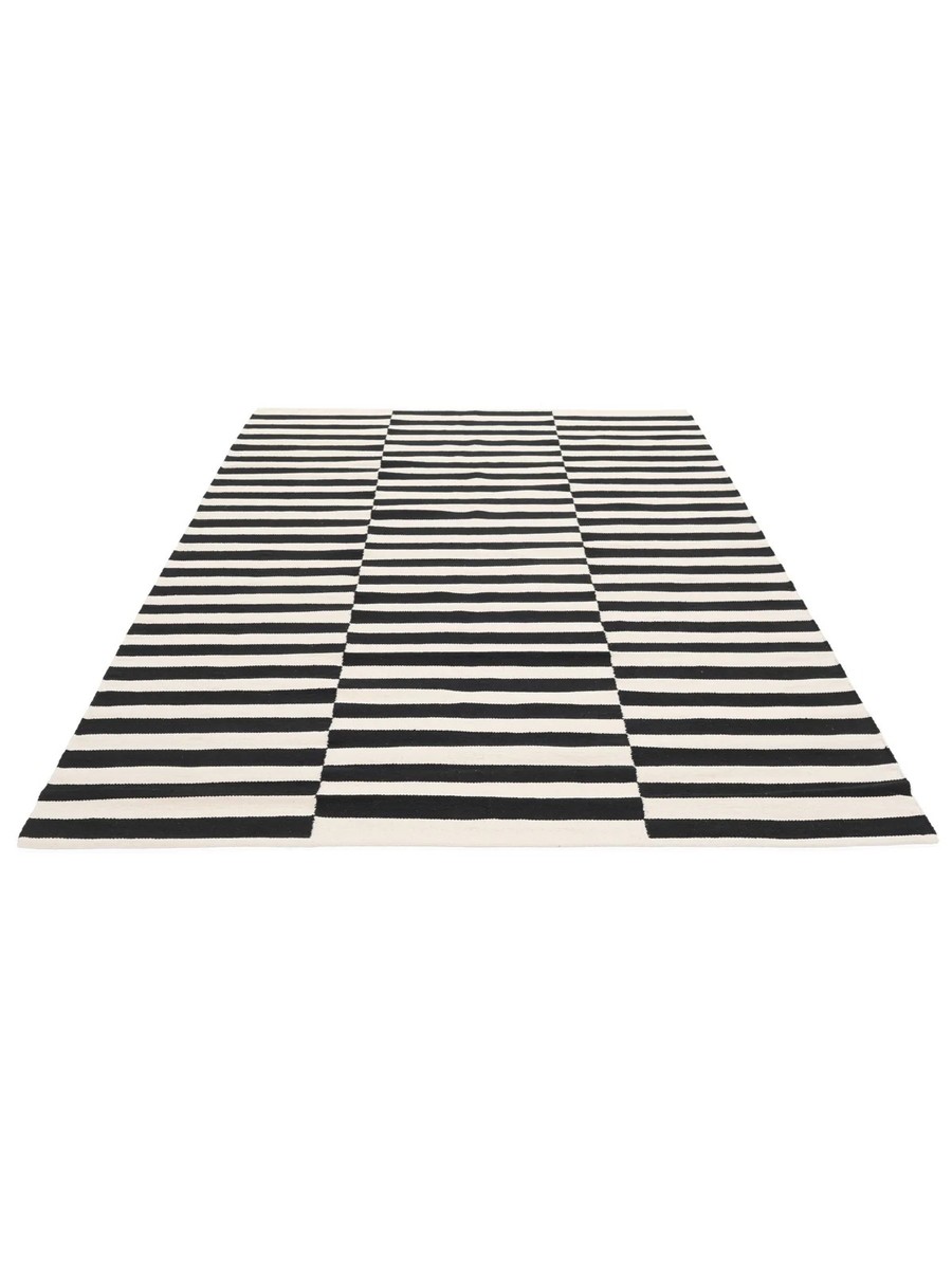 200x300 см, Индия, Современные, Cotton, чёрный — вид 2