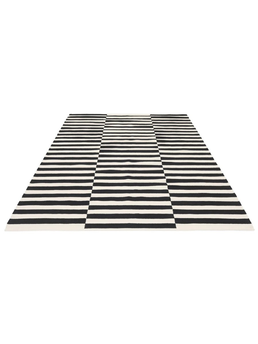 200x300 см, Индия, Современные, Cotton, чёрный — вид 3