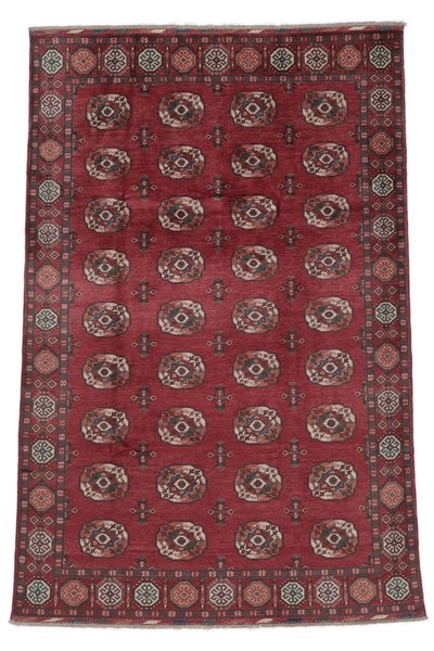 194x291 см, Афганистан, Казак, Wool, красный