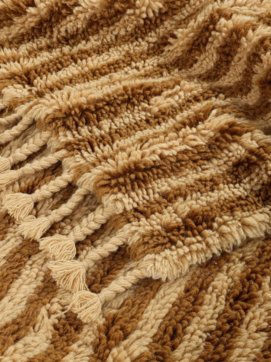 200x300 см, Индия, Шэгги, Wool, горчичный — вид 2