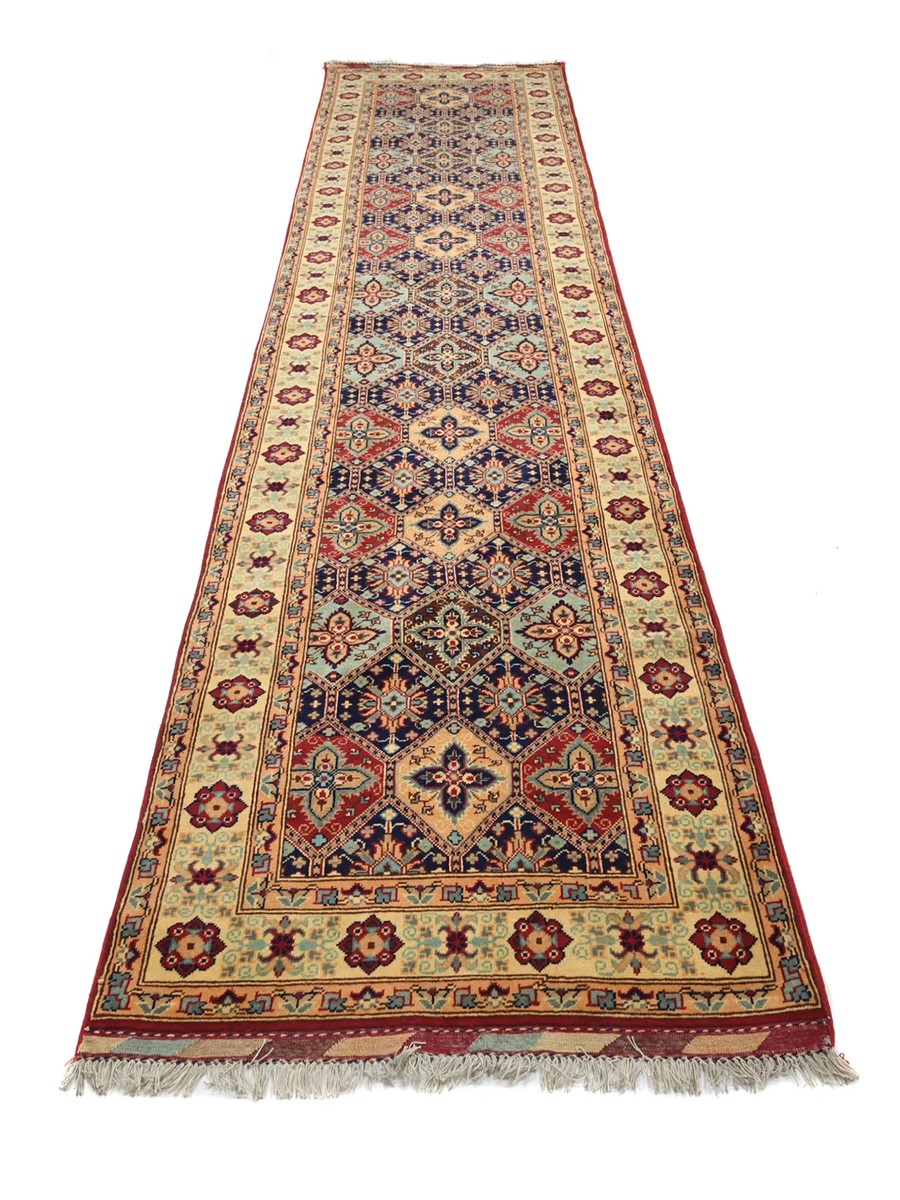 90x381 см, Афганистан, Афган / Пакистан, Wool, оранжевый — вид 2