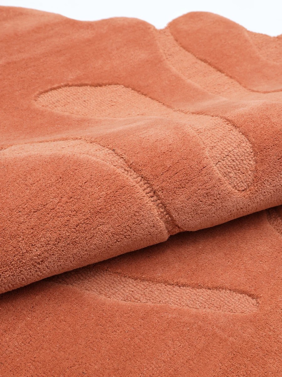 180x220 см, Индия, Современные, Wool, красный — вид 4