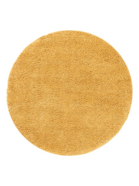 Ø250 см, Турция, Однотонные, Polypropylene, жёлтый