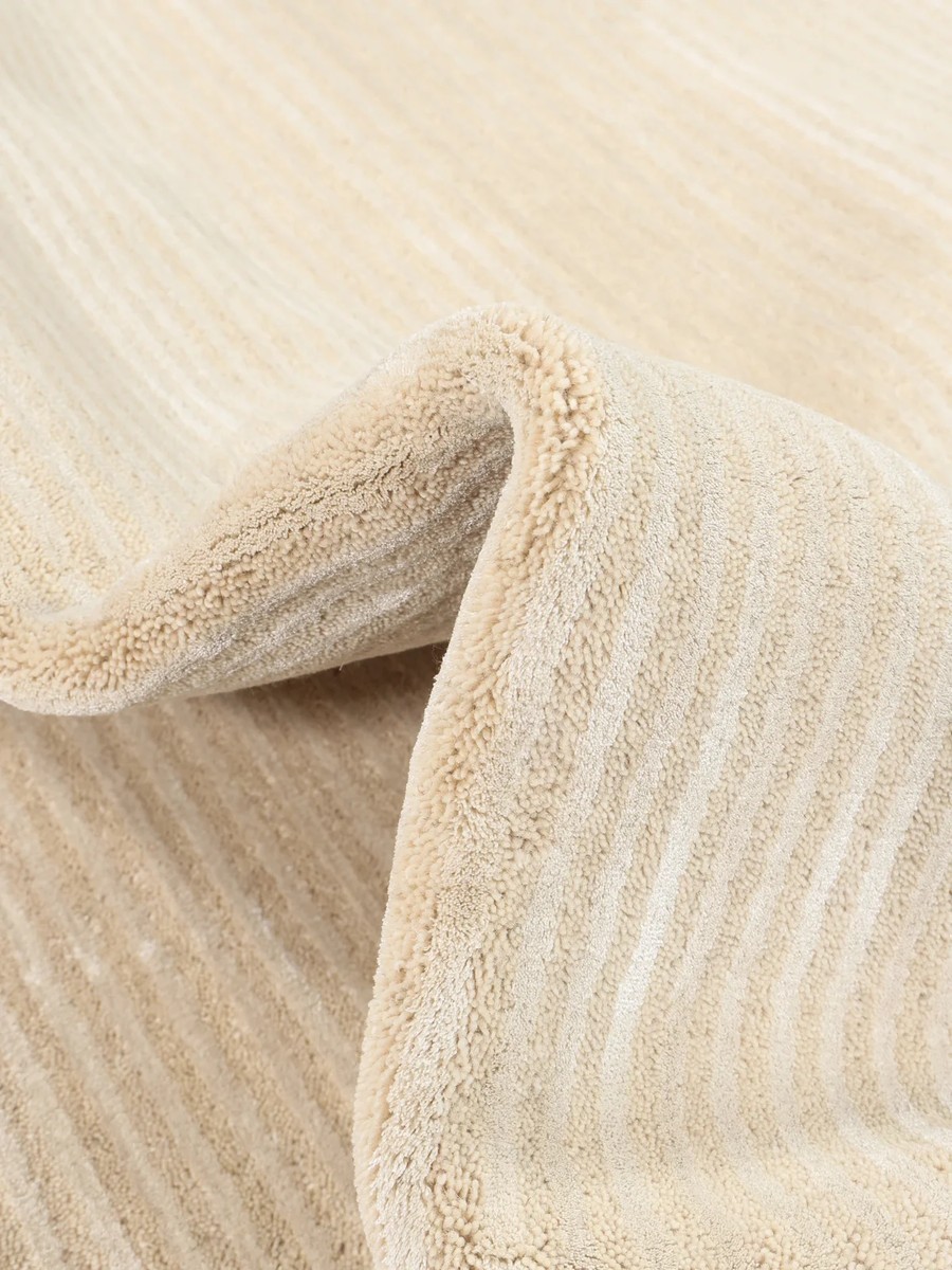 160x230 см, Индия, Однотонные, Viscose, бежевый — вид 2