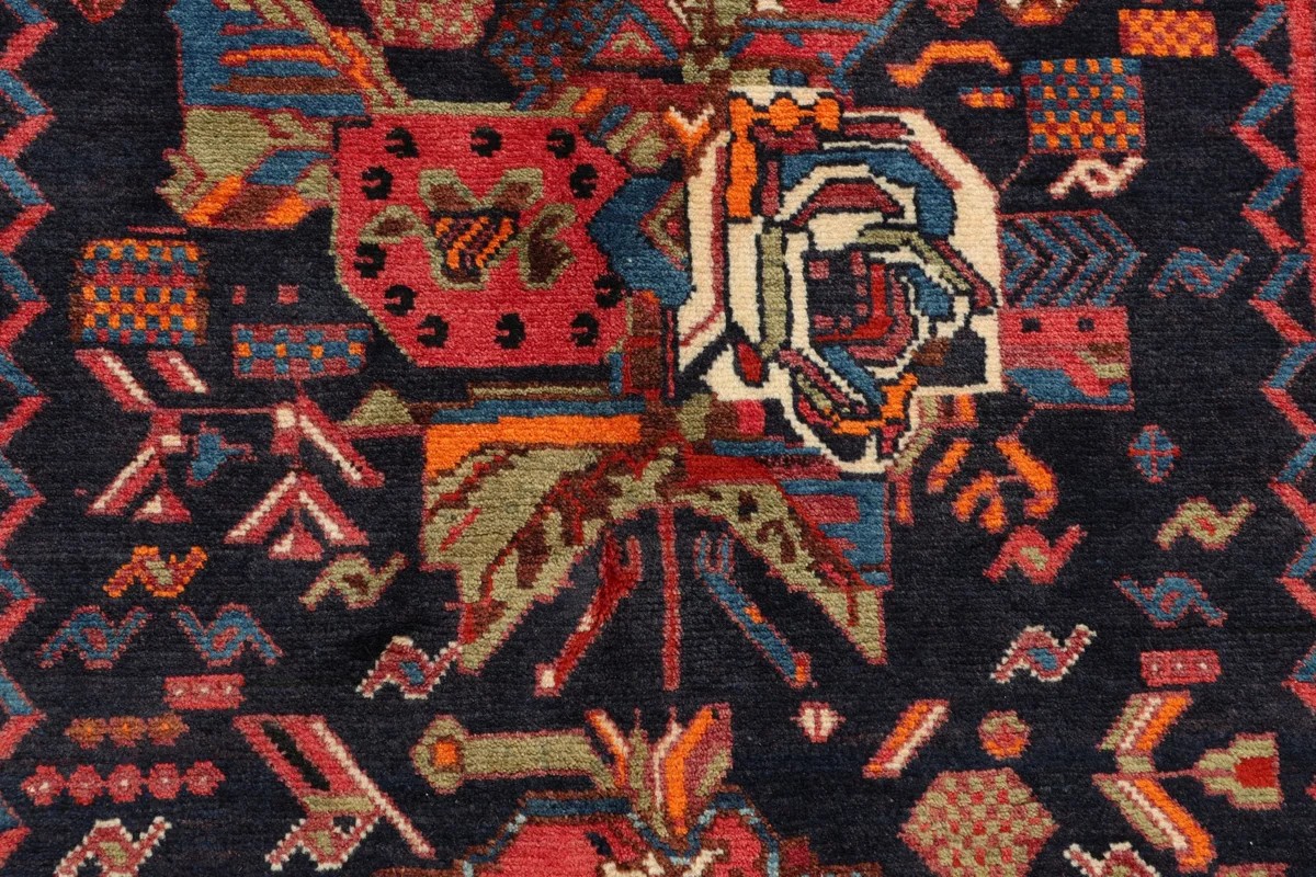 152x186 см, Иран, Восточные, Wool, чёрный — вид 3