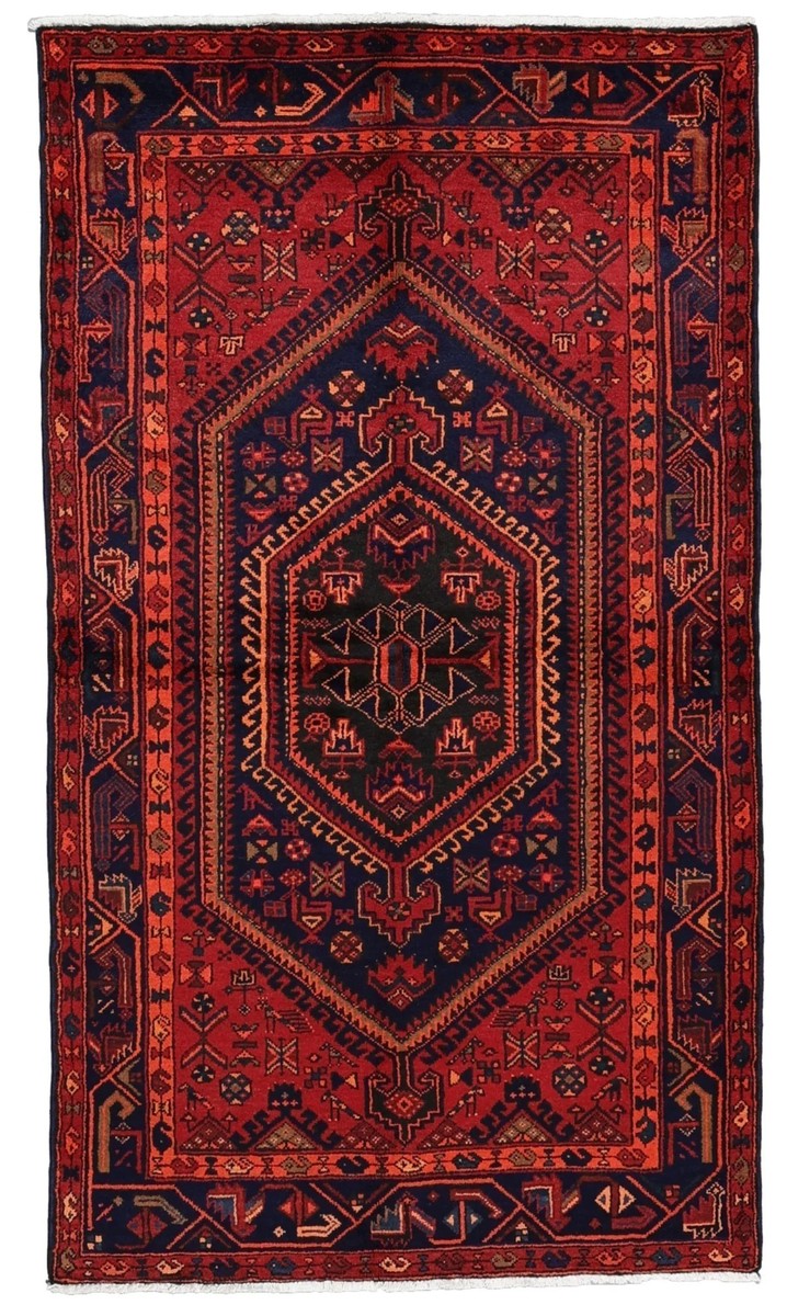 135x237 см, Иран, Хамадан, Wool, чёрный