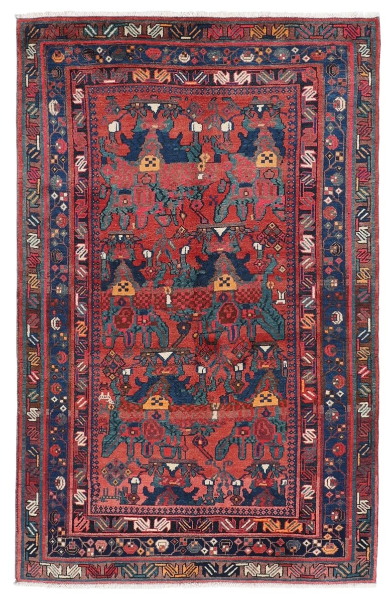 135x215 см, Иран, Восточные, Wool, чёрный