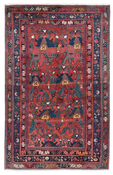 135x215 см, Иран, Восточные, Wool, чёрный