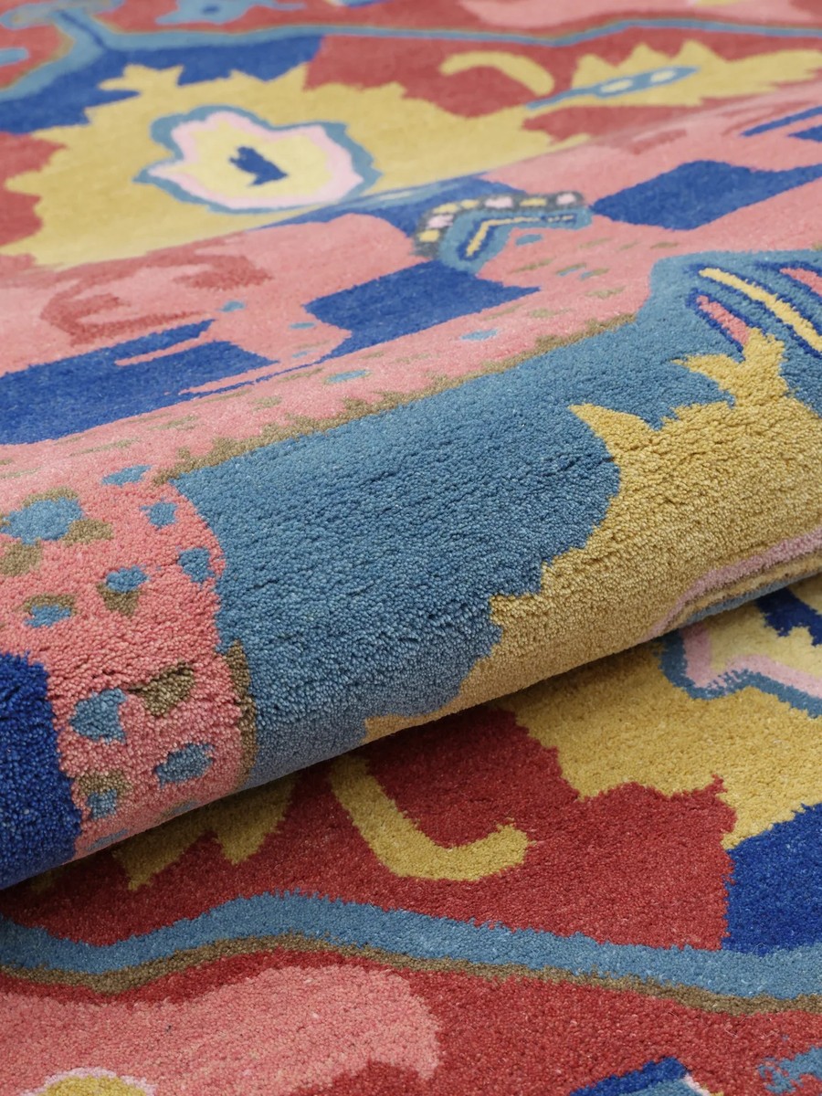 200x300 см, Индия, Современные, Wool, красный — вид 3