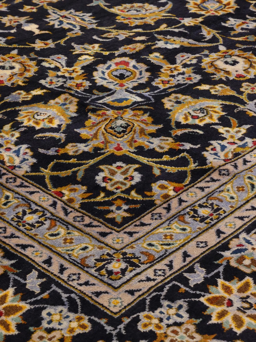 313x405 см, Иран, Кашан, Wool, чёрный — вид 5