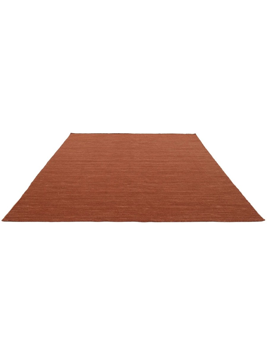 250x250 см, Индия, Килимы, Wool, ржаво-красный — вид 2