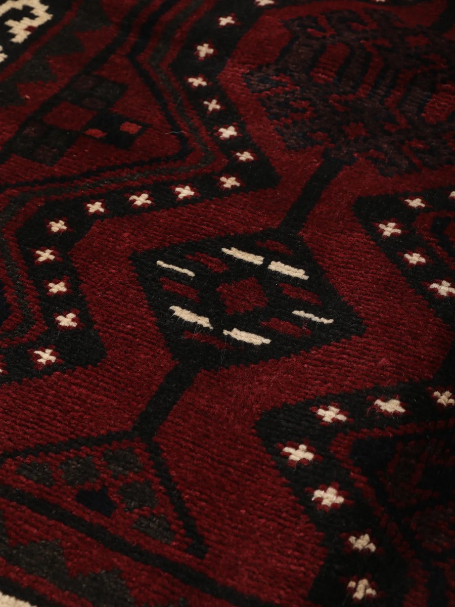 133x200 см, Иран, Восточные, Wool, чёрный — вид 6