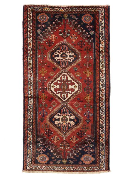 90x170 см, Иран, Кашкай, Wool, чёрный