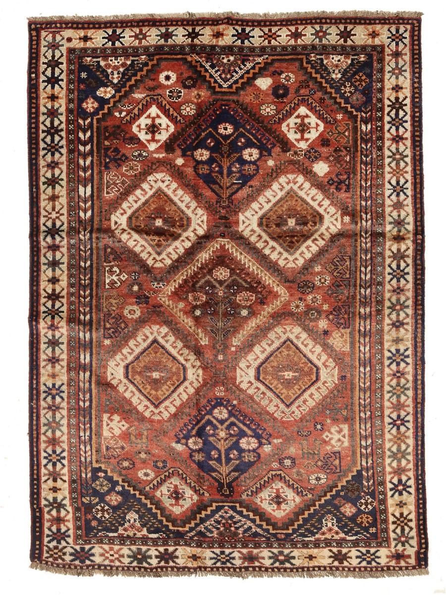 142x200 см, Иран, Винтаж, Wool, чёрный