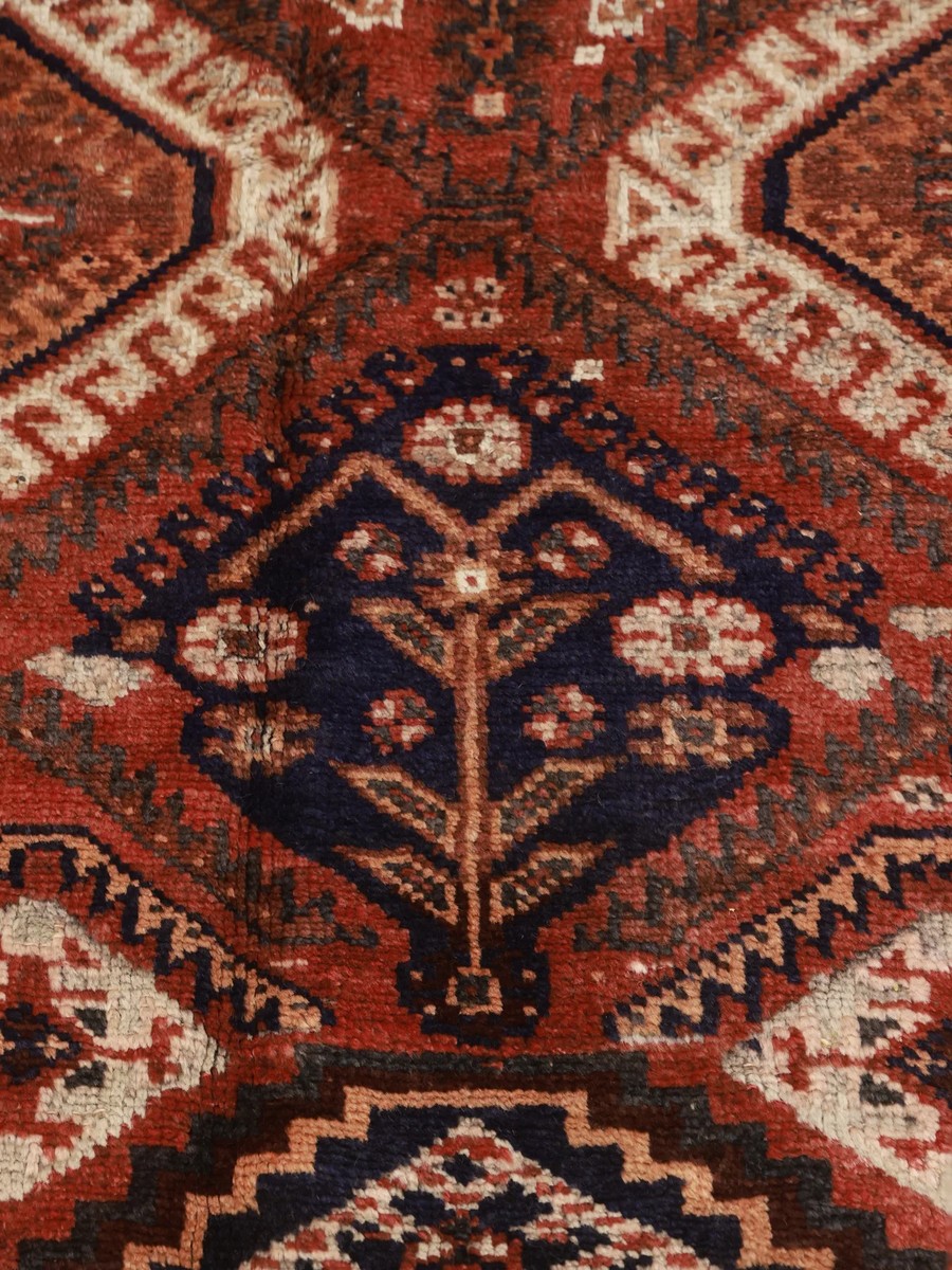 142x200 см, Иран, Винтаж, Wool, чёрный — вид 4