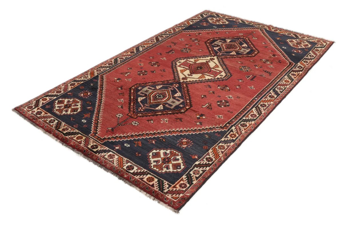 155x256 см, Иран, Кашкай, Wool, чёрный — вид 2