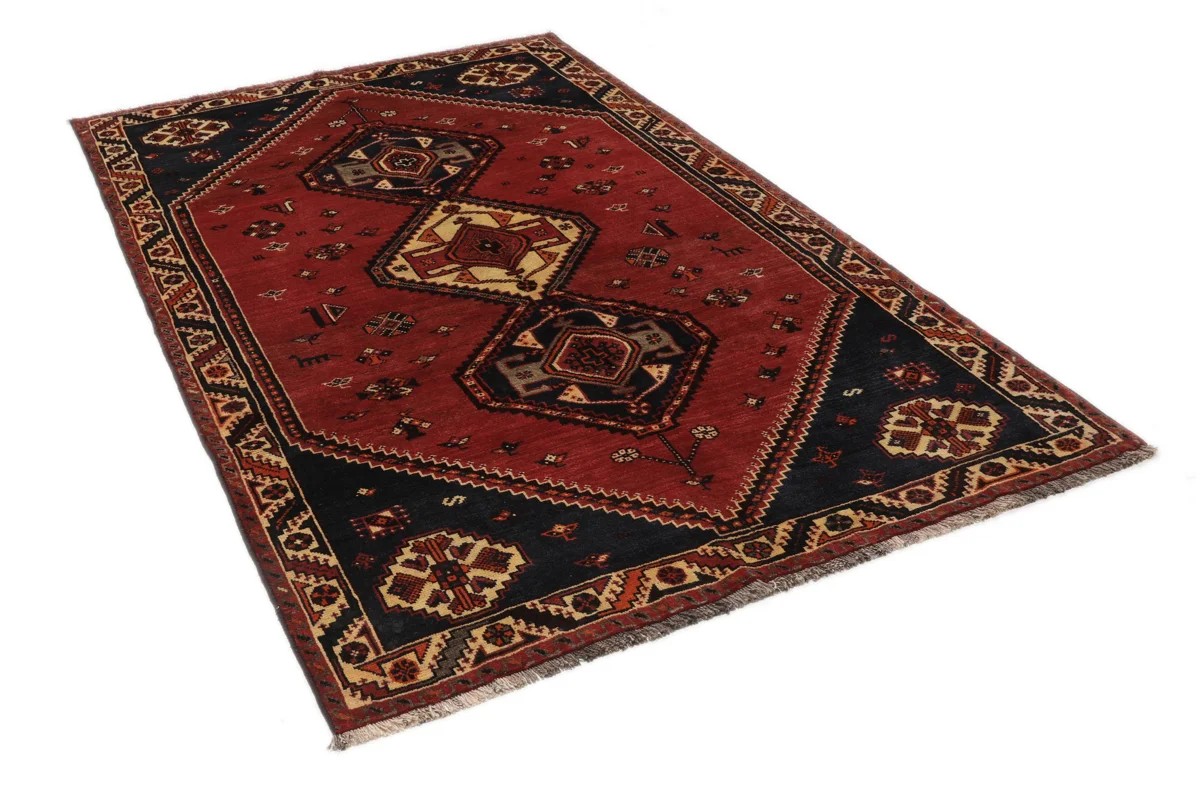 155x256 см, Иран, Кашкай, Wool, чёрный — вид 3