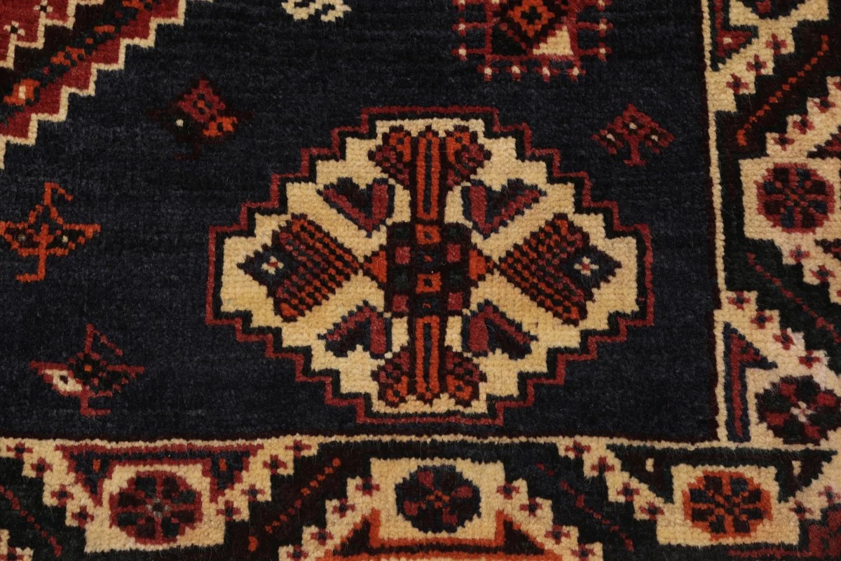 155x256 см, Иран, Кашкай, Wool, чёрный — вид 6