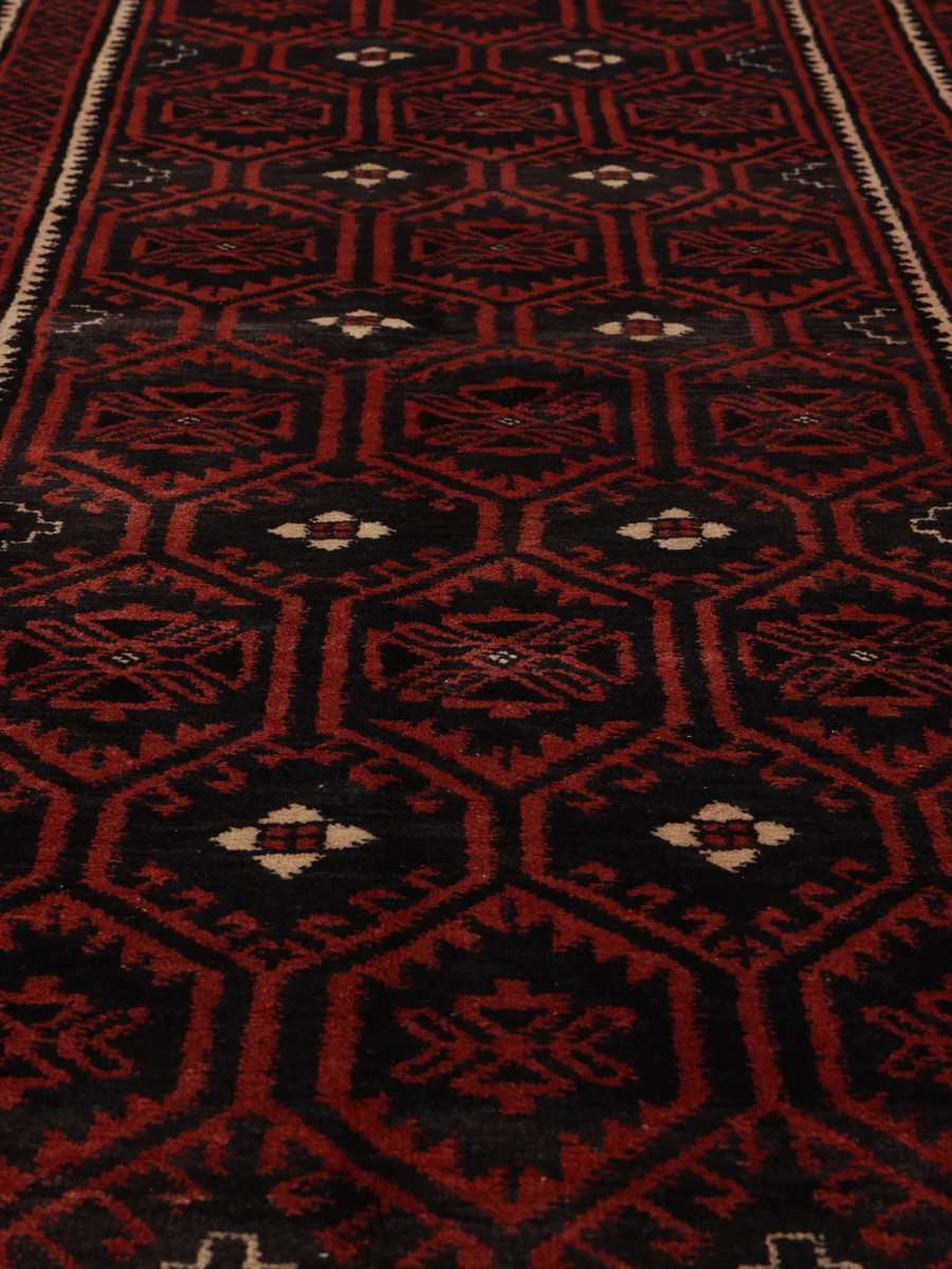 129x220 см, Иран, Балучи, Wool, чёрный — вид 3