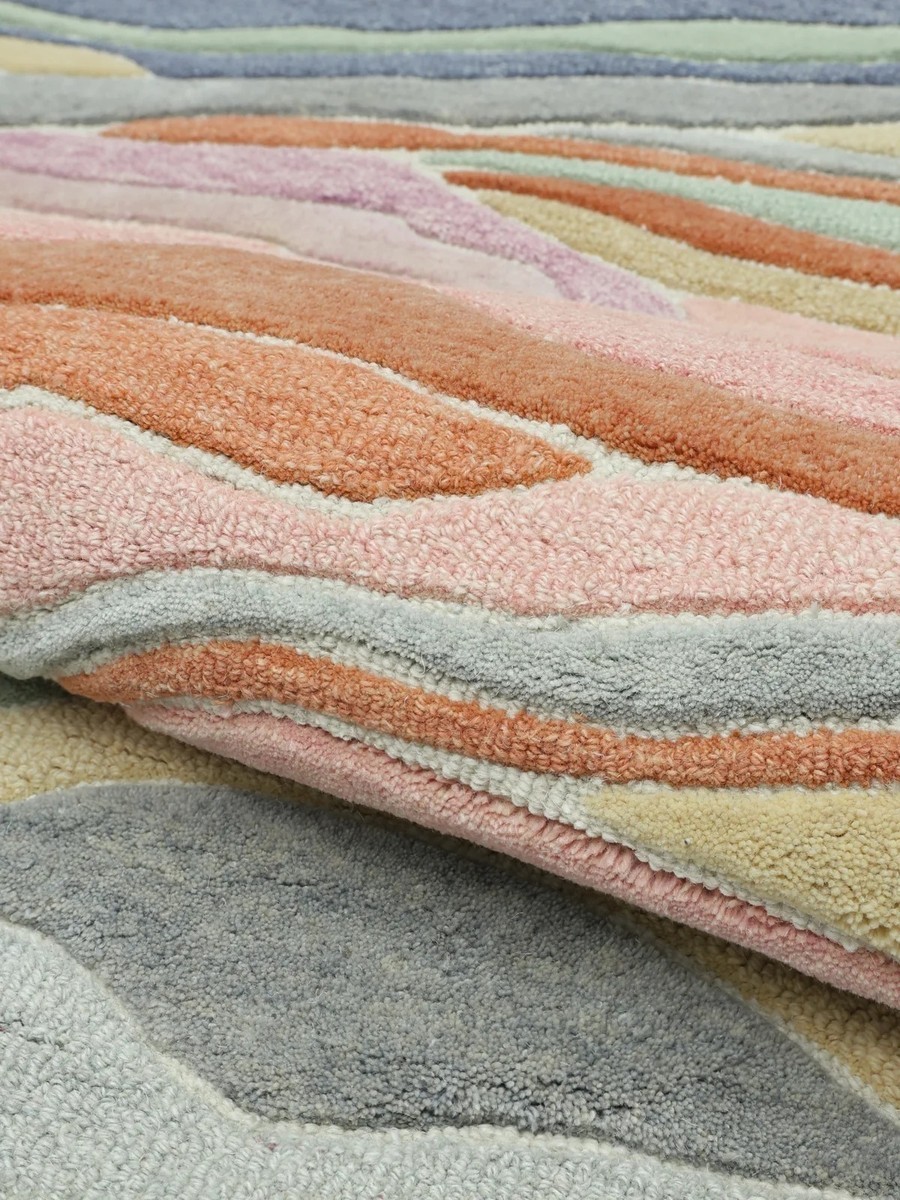 Ø150 см, Индия, Современные, Wool, многоцветный