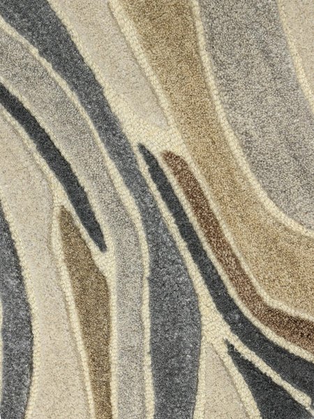 200x300 см, Индия, Современные, Wool, серый