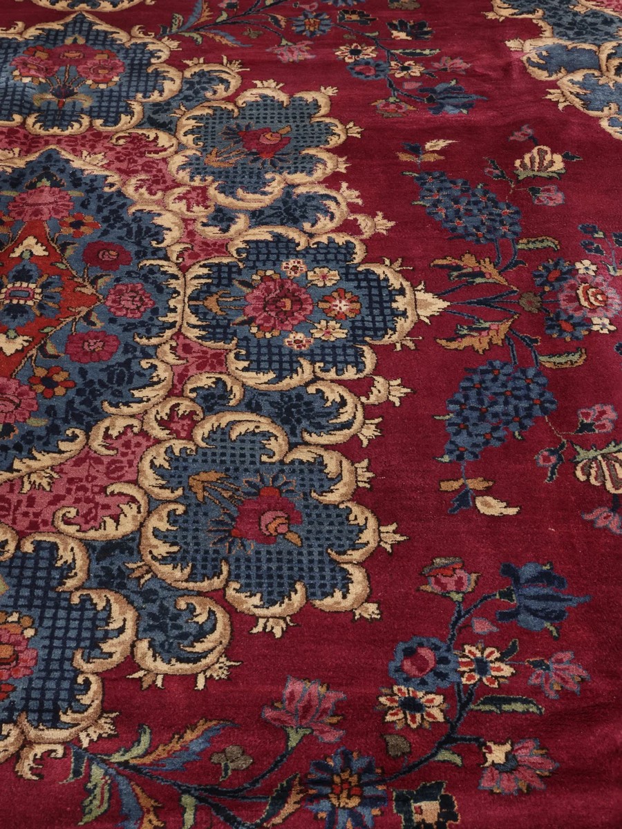 314x408 см, Иран, Машад, Wool, красный — вид 4