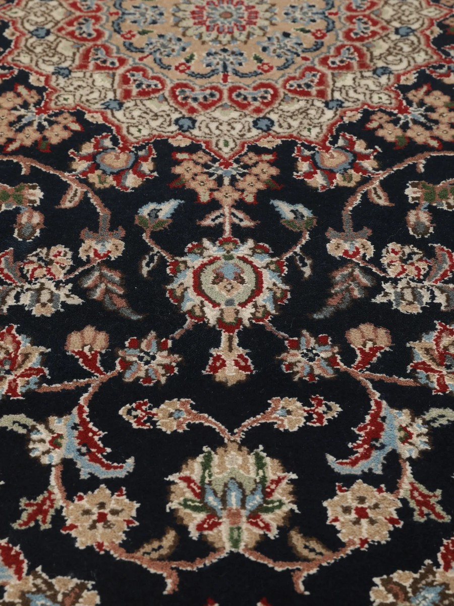126x190 см, Индия, Наин, Wool, чёрный — вид 2