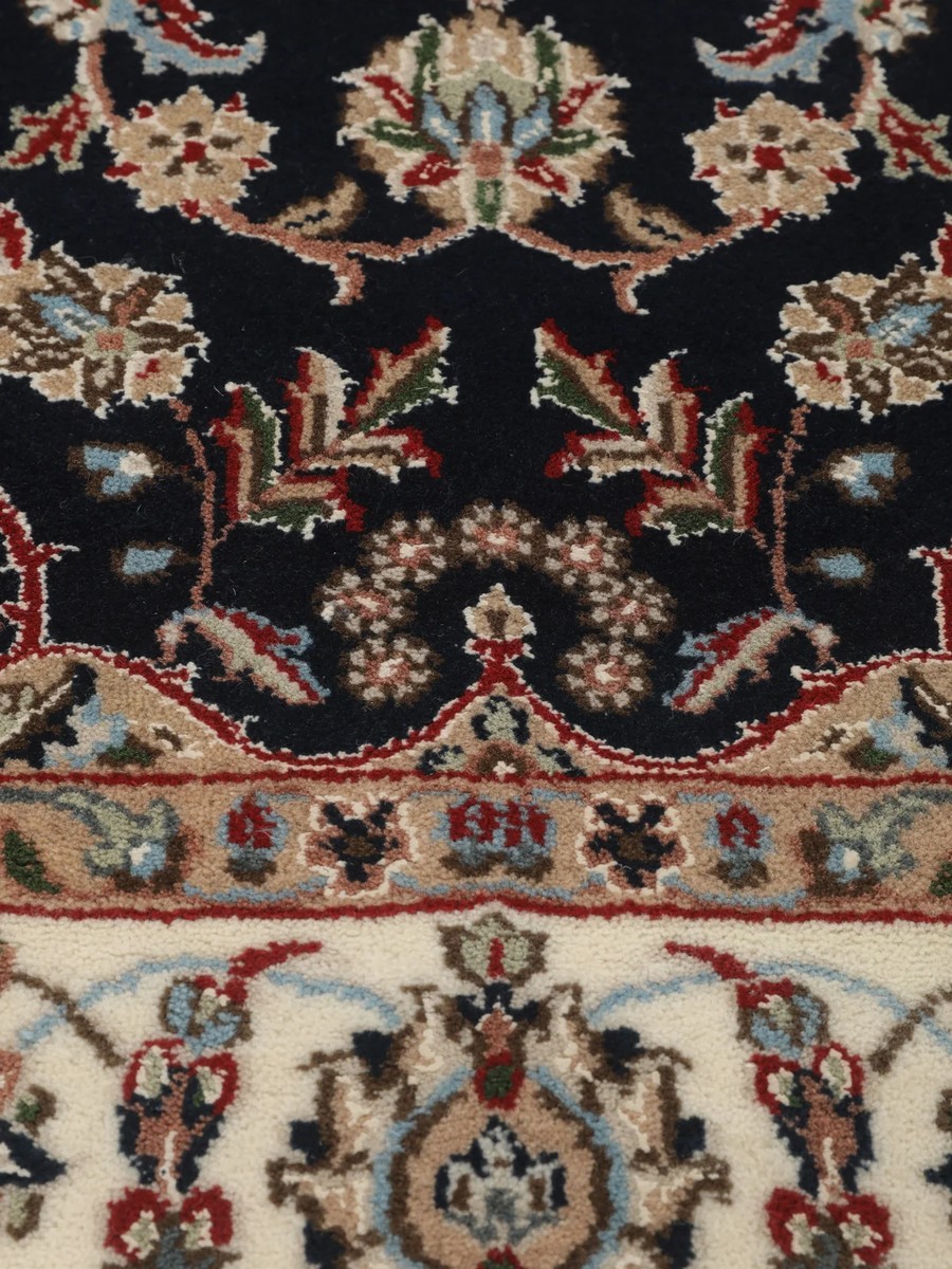 126x190 см, Индия, Наин, Wool, чёрный — вид 3