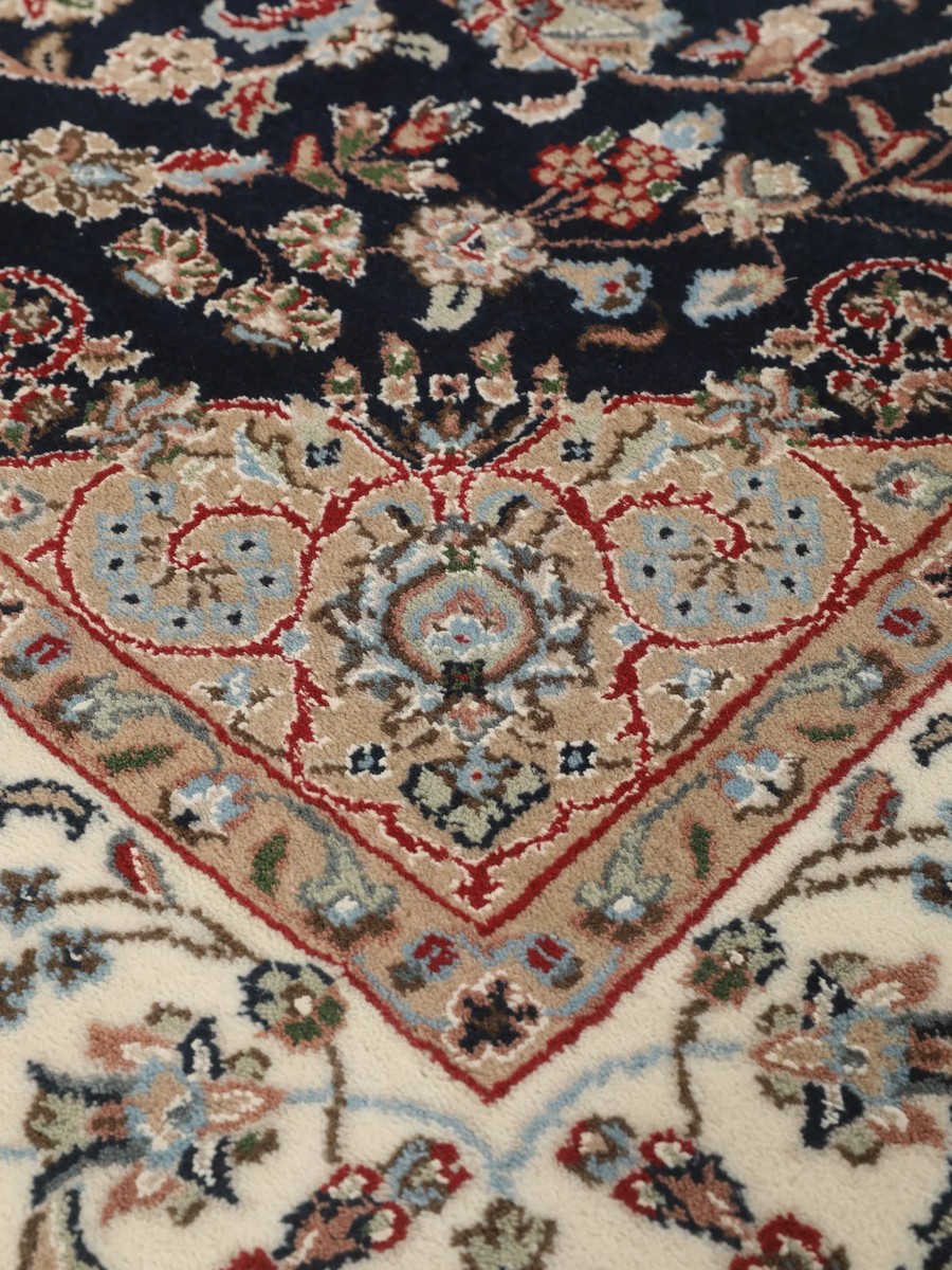 126x190 см, Индия, Наин, Wool, чёрный — вид 4