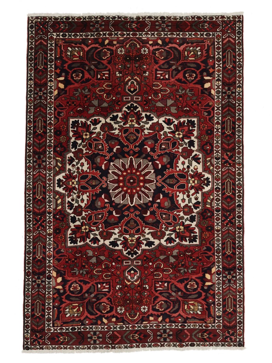 204x313 см, Иран, Бахтиари, Wool, чёрный