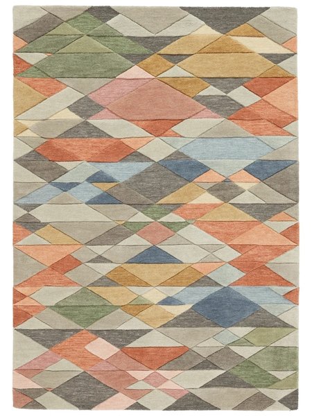 160x230 см, Индия, Современные, Wool, многоцветный