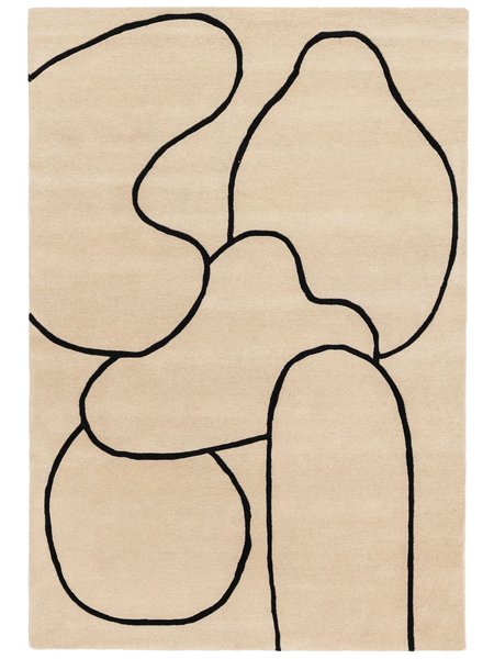 200x300 см, Индия, Современные, Wool, бежевый