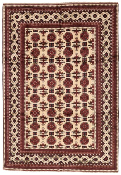 204x294 см, Афганистан, Восточные, Wool, чёрный