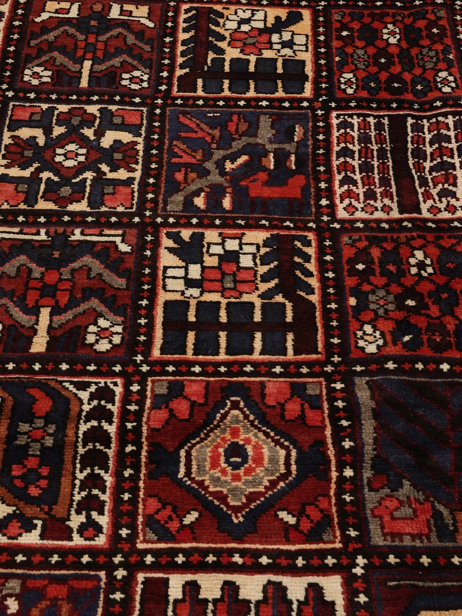 307x377 см, Иран, Бахтиари, Wool, чёрный — вид 4