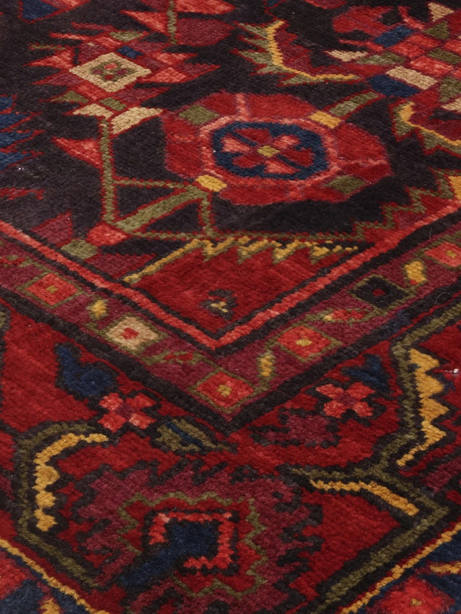137x198 см, Иран, Хамадан, Wool, чёрный — вид 4