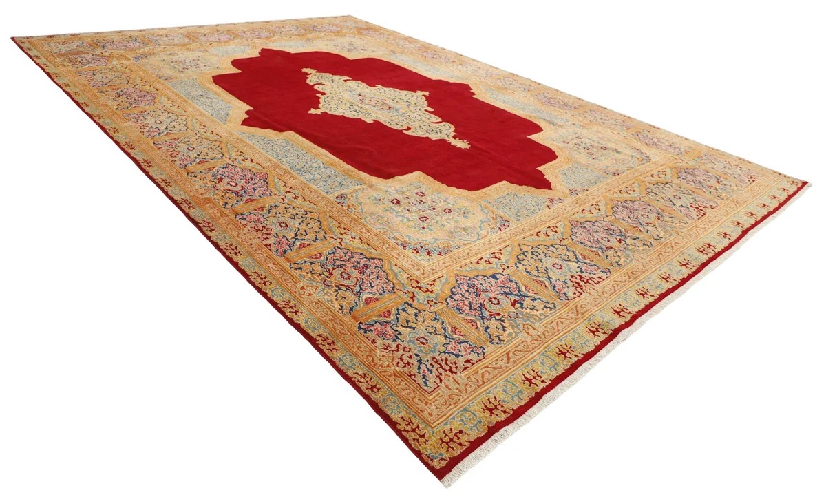 350x498 см, Иран, Керман, Wool, коричневый — вид 2