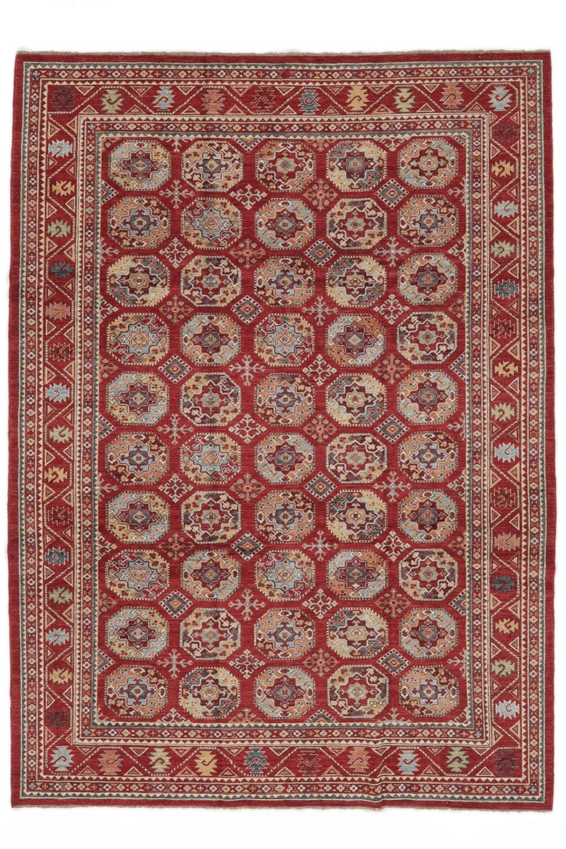 250x343 см, Афганистан, Казак, Wool, коричневый
