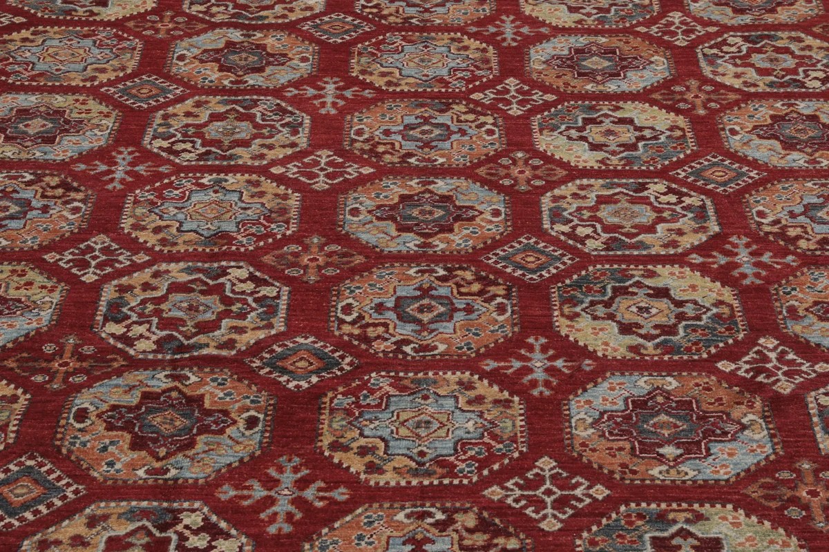 250x343 см, Афганистан, Казак, Wool, коричневый — вид 5
