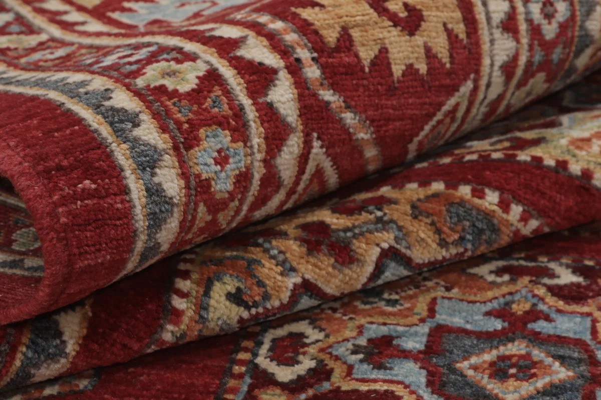 250x343 см, Афганистан, Казак, Wool, коричневый — вид 7