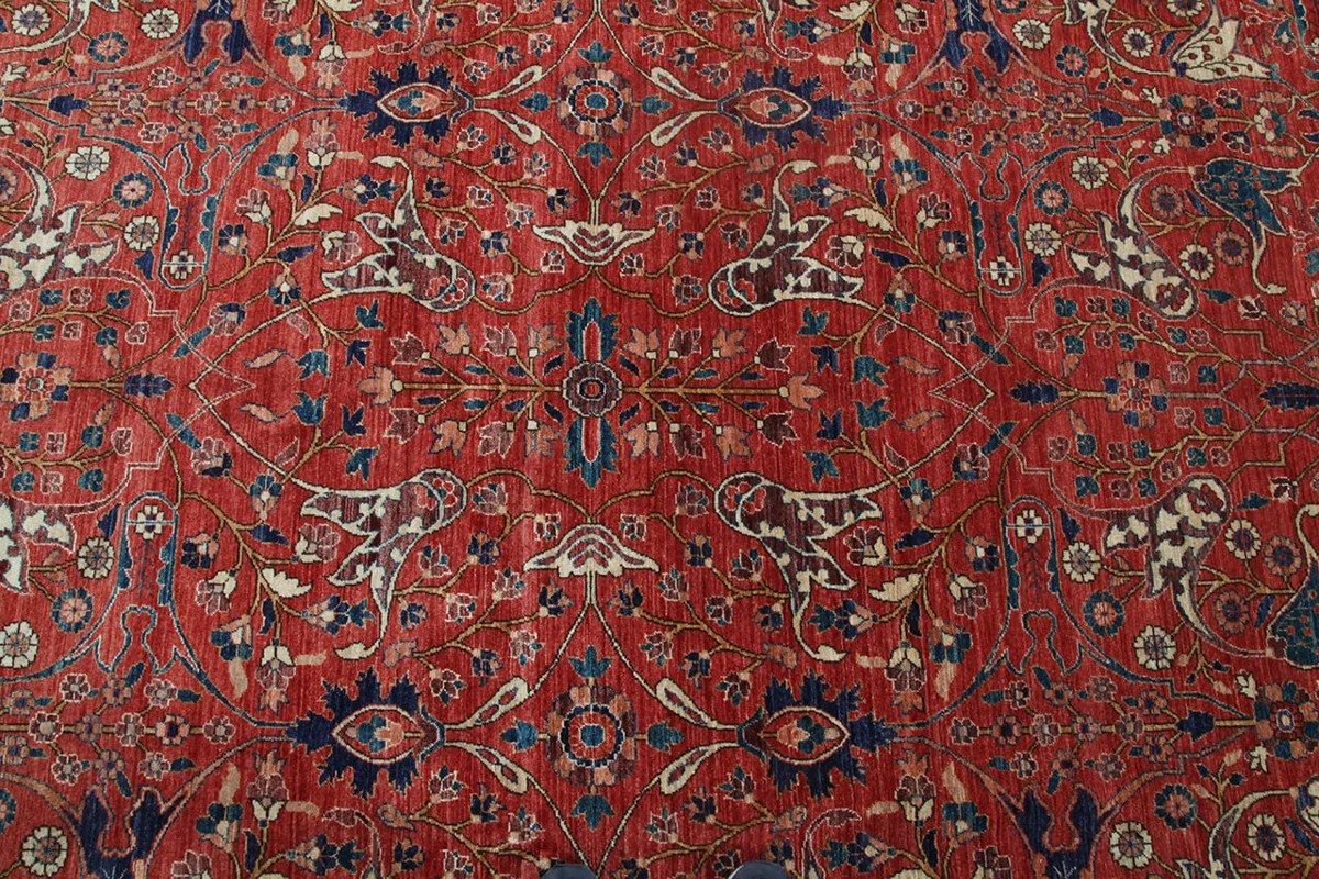 373x446 см, Афганистан, Восточные, Wool, красный — вид 4
