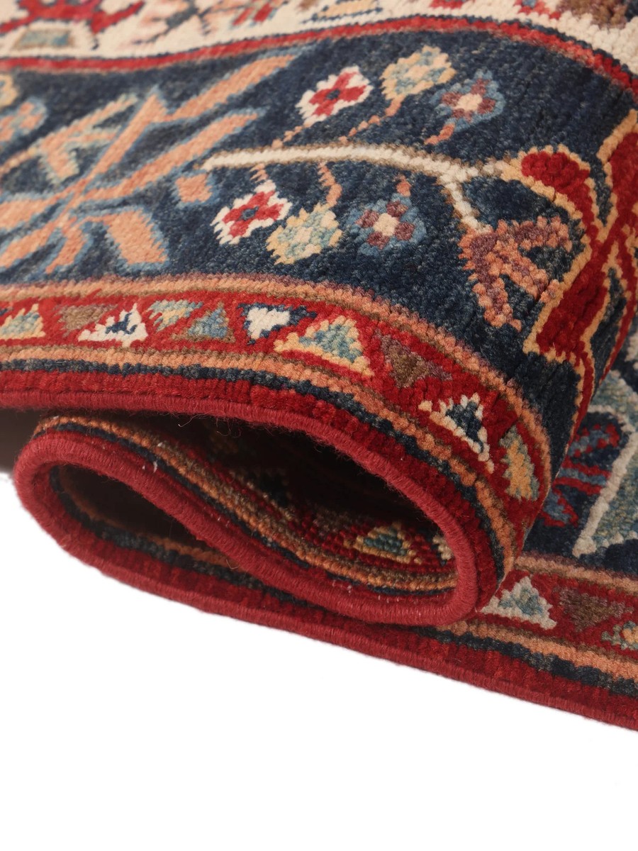 121x153 см, Афганистан, Казак, Wool, красный — вид 5
