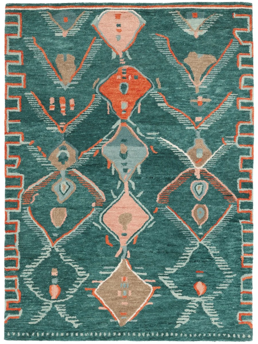 250x350 см, Индия, Современные, Wool, многоцветный