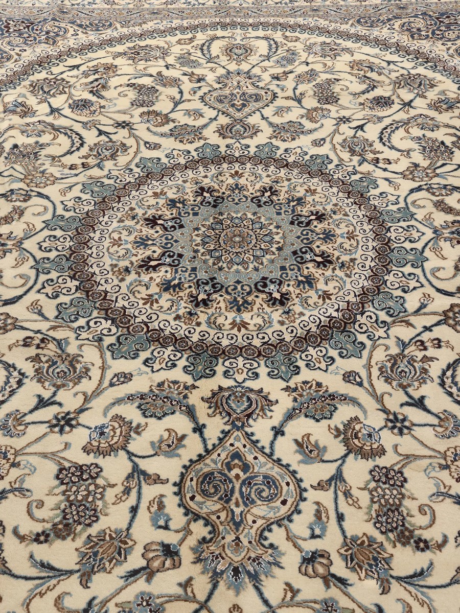 293x403 см, Иран, Наин, Wool, бежевый — вид 2