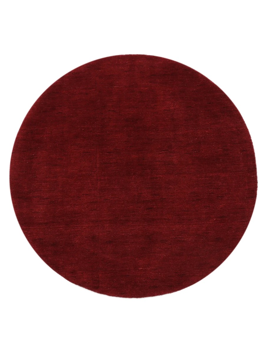 Ø150 см, Индия, Однотонные, Wool, красный