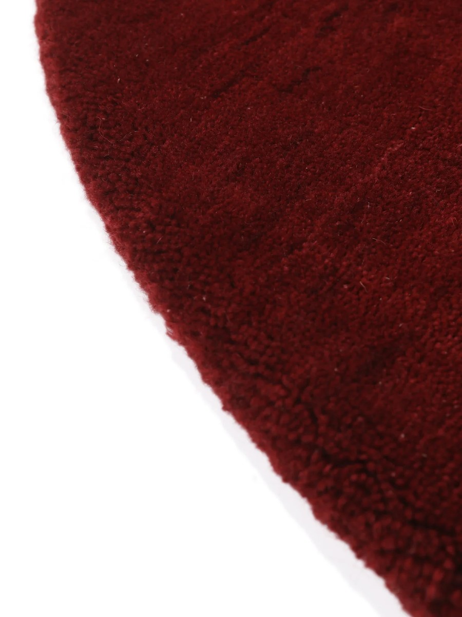 Ø150 см, Индия, Однотонные, Wool, красный — вид 4