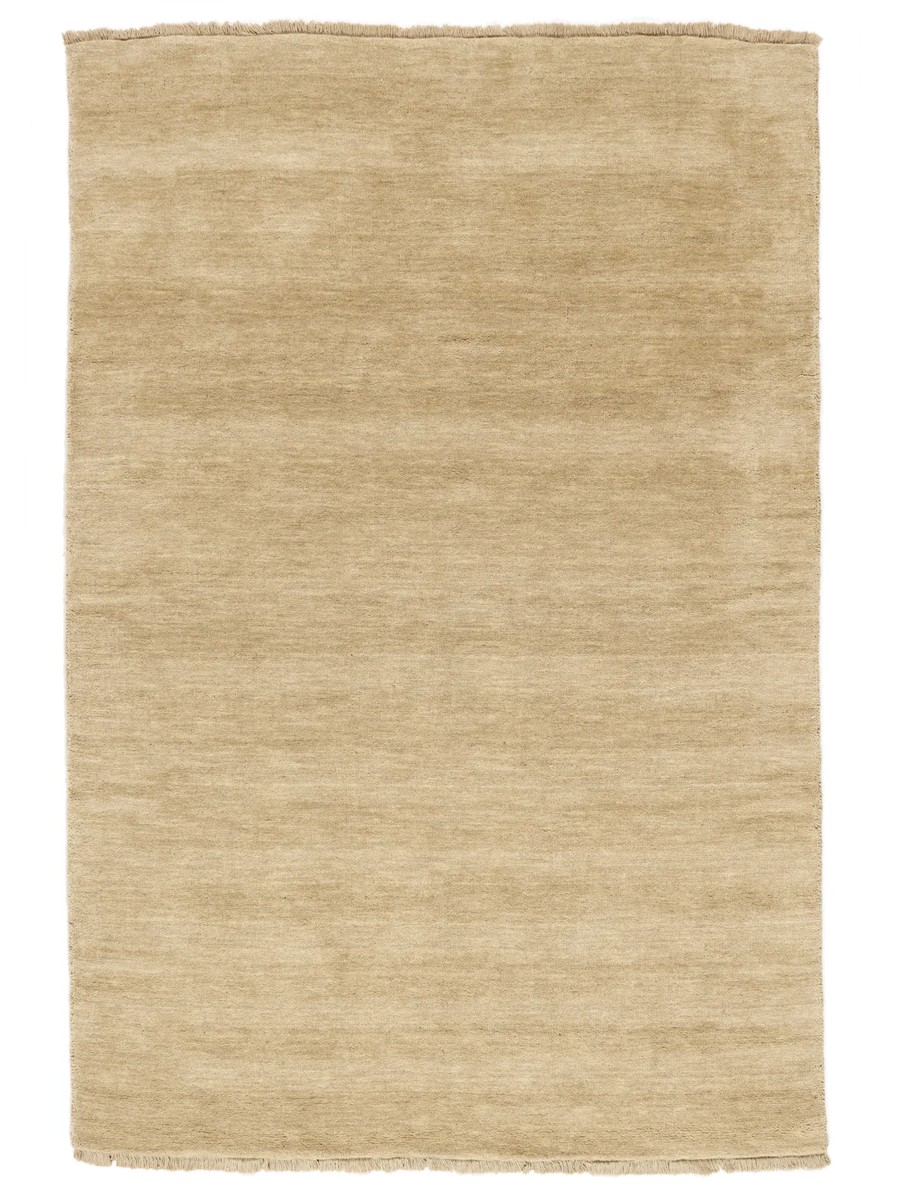 160x230 см, Индия, Однотонные, Wool, бежевый