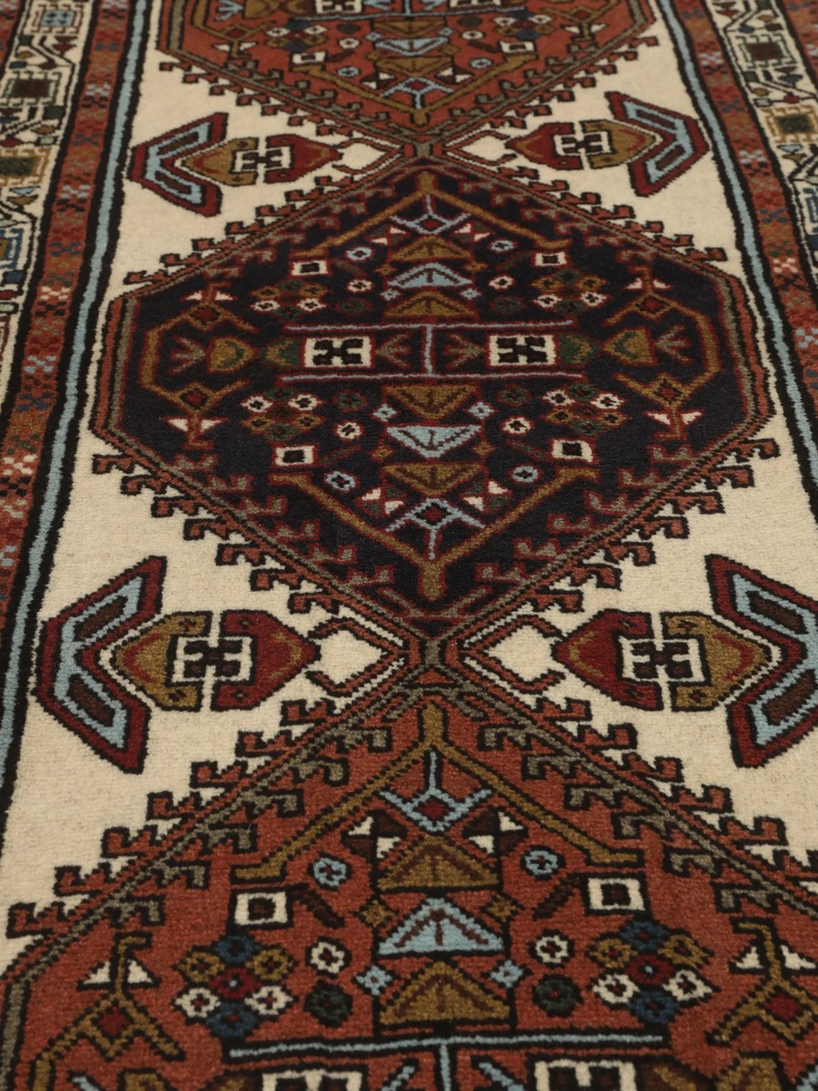 67x201 см, Иран, Восточные, Wool, чёрный — вид 3