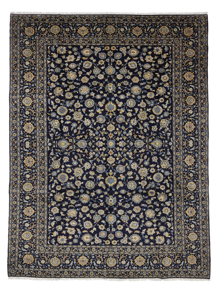 298x395 см, Иран, Кашан, Wool, чёрный